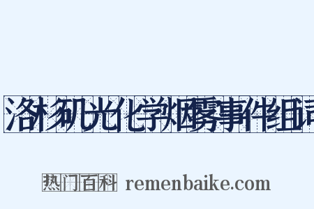 洛杉矶光化学烟雾事件组词是什么意思的图片